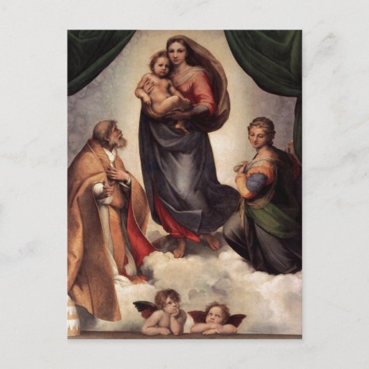 De Sistine Madonna Briefkaart (Voorkant)