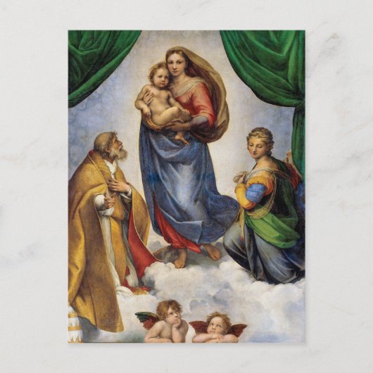 De Sistine Madonna | Raphael | Briefkaart (Voorkant)