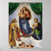 De Sistine Madonna | Raphael | Poster (Voorkant)
