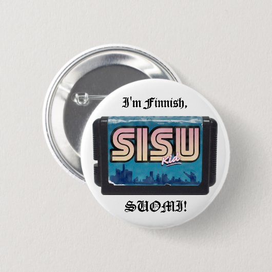 De Sisu Kind BUTTON (Voorkant /achterkant)