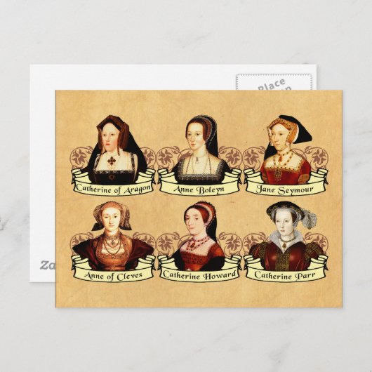 De SIx Wives van Henry VIII Klassiek Briefkaart (Voorkant / Achterkant)