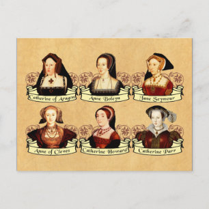 De SIx Wives van Henry VIII Klassiek Briefkaart