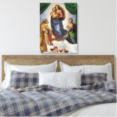 De Sixtijnse Madonna | Rafaël | Canvas Afdruk (Insitu (Slaapkamer))
