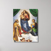 De Sixtijnse Madonna | Rafaël | Canvas Afdruk (Voorkant)