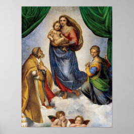 De Sixtijnse Madonna | Rafaël | Poster