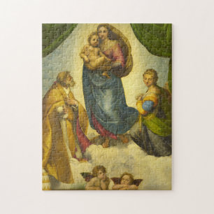 De Sixtijnse Madonna van Rafaël Legpuzzel
