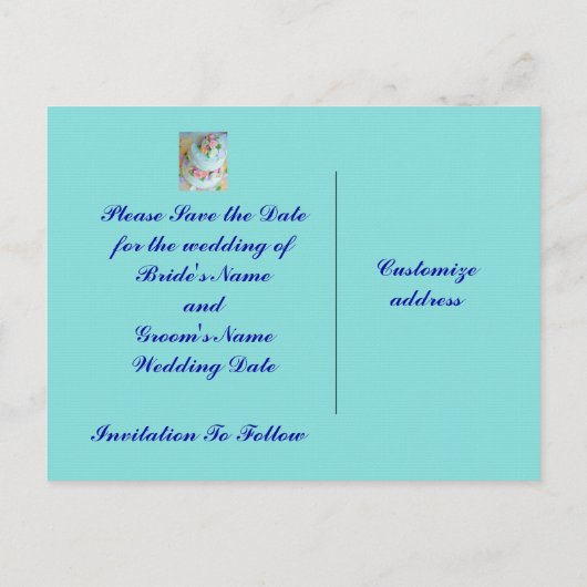 De Sjablonen Datum Kaart opslaan (Achterkant)