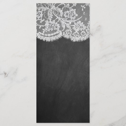 De Sjablonen van het Menu Chalkboard & Lace Collec (Achterkant)