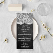 De Sjablonen van het Menu Chalkboard & Lace Collec