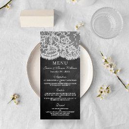 De Sjablonen van het Menu Chalkboard & Lace Collec
