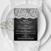 De Sjablonen van het Menu Chalkboard & Lace Collec