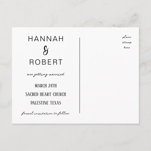 De Sjabloon Datum Briefkaart opslaan (Achterkant)