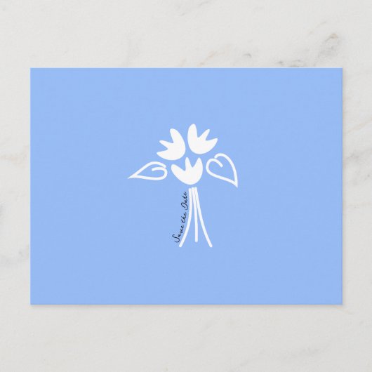 De Sjabloon Datum Briefkaart opslaan (Voorkant)