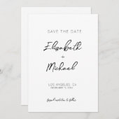 De Sjabloon Datum uitnodiging opslaan (Voorkant / Achterkant)