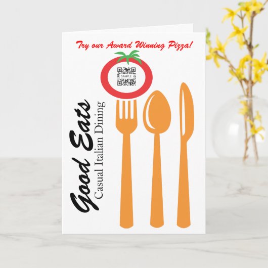 De Sjabloon het Casual Dinerende Italiaans van het (Gele Bloem)