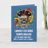 De Sjabloon Mardi Gras van de piraat (Voorkant)