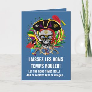 De Sjabloon Mardi Gras van de piraat