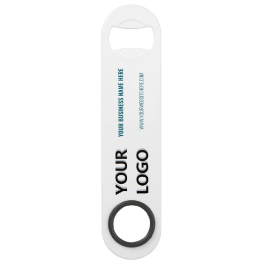 De Sjabloon van de aangepaste tekst en de QR-codeb Speed Flessenopener (Voorkant)