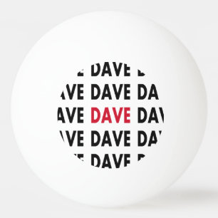 De Sjabloon van de Bal van de Pingpong van Dave Pingpongbal
