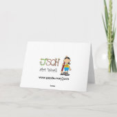 De sjabloon van de de cakekaart van de verjaardag (Achterkant)