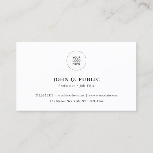 De Sjabloon van de douane uploadt hier Eigen Logo  Visitekaartje (Achterkant)