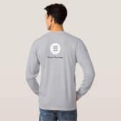 De Sjabloon van de douane uploadt voegt hier Manne T-shirt (Achterkant volledig)