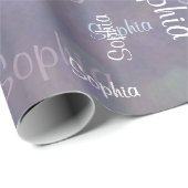 De Sjabloon van de Gift van de Collage van de naam Cadeaupapier (Rol Hoek)