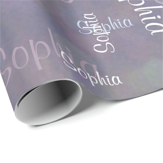 De Sjabloon van de Gift van de Collage van de naam Cadeaupapier (Rol Hoek)