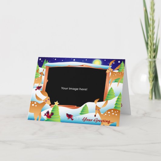 De Sjabloon van de Herten van de sneeuw (Voorkant)