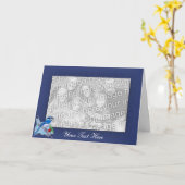 De Sjabloon van de kaart - de Blauwe Grens van de (Gele Bloem)