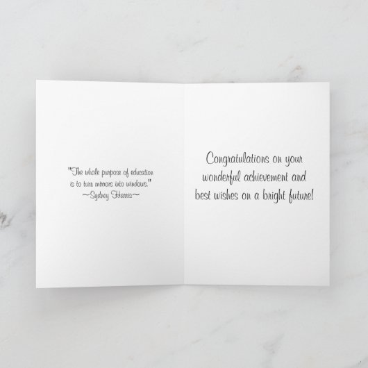 De Sjabloon van de Kaart van afstuderen (Binnen)