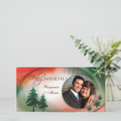 De Sjabloon van de Kaart van de Foto van Navidad (Staand voorkant)