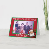 De Sjabloon van de Kaart van de kerstman (Voorkant)