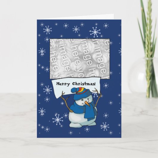 De Sjabloon van de kaart - Vrolijke Kerstmis van (Voorkant)