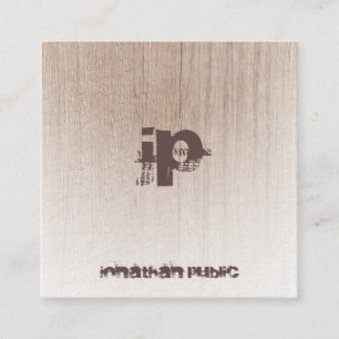 De Sjabloon van de Kassy van het Monogram van het  Vierkante Visitekaartje