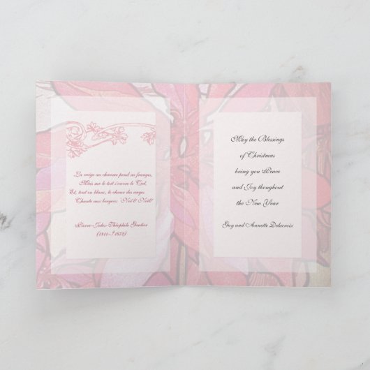 De Sjabloon van de Kerstkaart van Alphonse Mucha (Binnen)