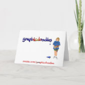 De Sjabloon van de Kerstkaart van Golfing van de (Achterkant)