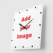 De sjabloon van de klok - de Minuut markers zwarte (Hoek)