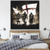 De Sjabloon van de Knachten gaat de Heilige Stad b Canvas Afdruk (Insitu (Slaapkamer))