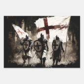 De Sjabloon van de Knachten gaat de Heilige Stad b Inpakpapier Vel (Voorkant 3)