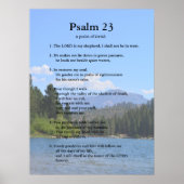 De Sjabloon van de manuscripten, psalm 23 Poster (Voorkant)