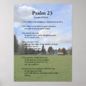De Sjabloon van de manuscripten, psalm 23 Poster (Voorkant)