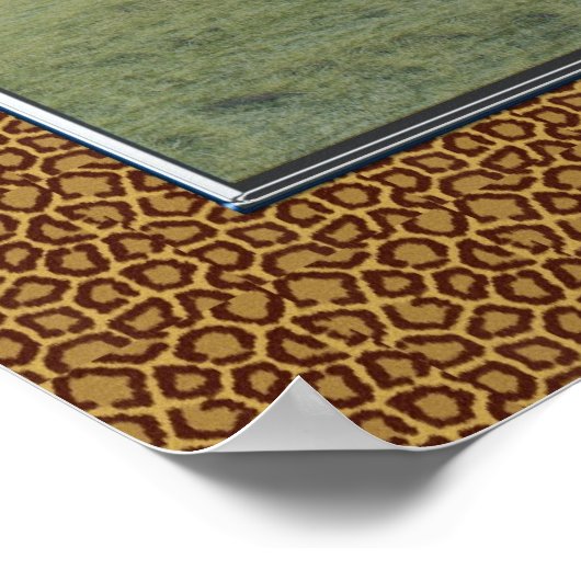 De Sjabloon van de manuscripten, psalm 23 Poster (Hoek)