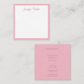 De Sjabloon van de Naam van het Manuscript van de  Vierkante Visitekaartje (Voorkant / Achterkant)