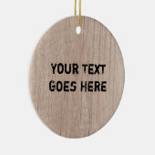 De Sjabloon van de Natuur van het hout kijkt Verst Keramisch Ornament (Rechts)