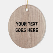 De Sjabloon van de Natuur van het hout kijkt Verst Keramisch Ornament (Links)