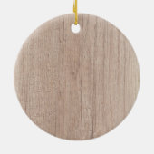 De Sjabloon van de Natuur van het hout kijkt Verst Keramisch Ornament (Achterkant)