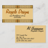 De Sjabloon van de rand van het patroon van het Va Visitekaartje (Voorkant / Achterkant)