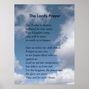 De Sjabloon van de Schrift - het Prayer van de Hee Poster