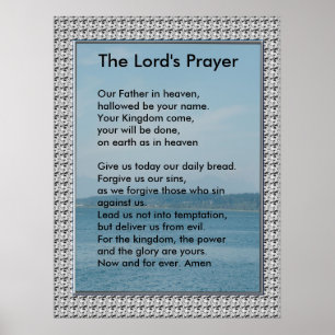 De Sjabloon van de Schrift - het Prayer van de Hee Poster